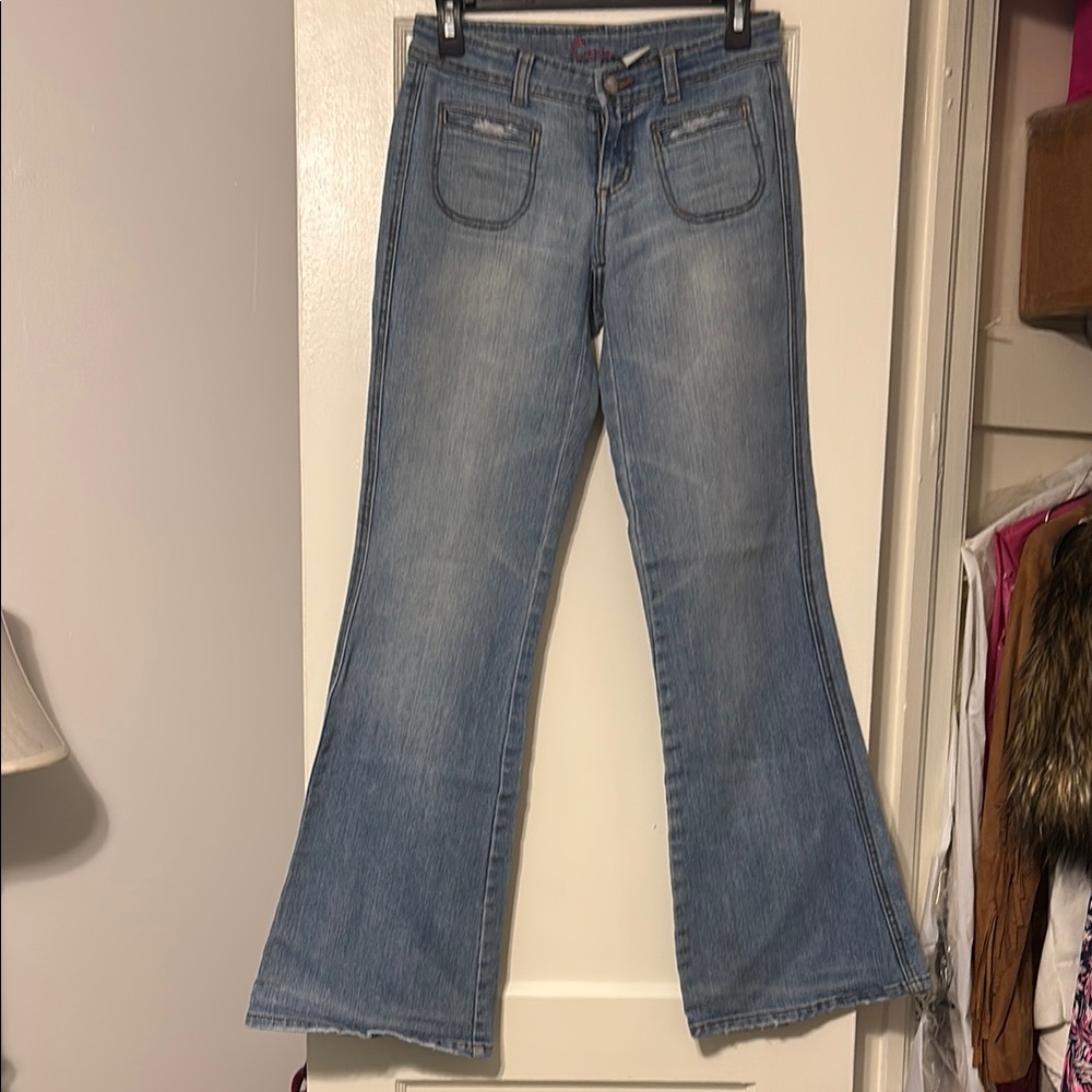 Women's Blue Flared Jeans